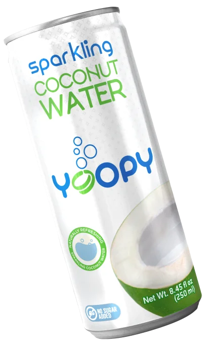 Sugar free coconut natural sparkling water
