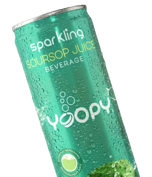 Sparkling soursop juice